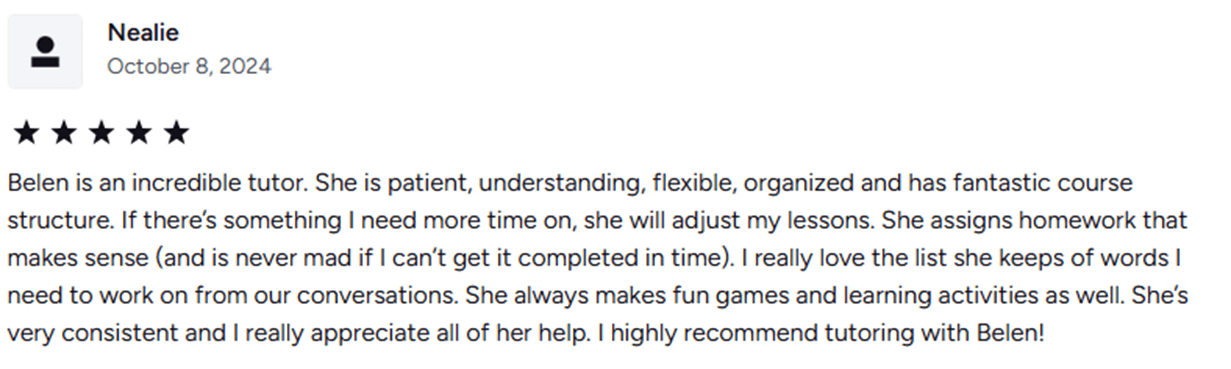 Review from Nealie - 5 stars