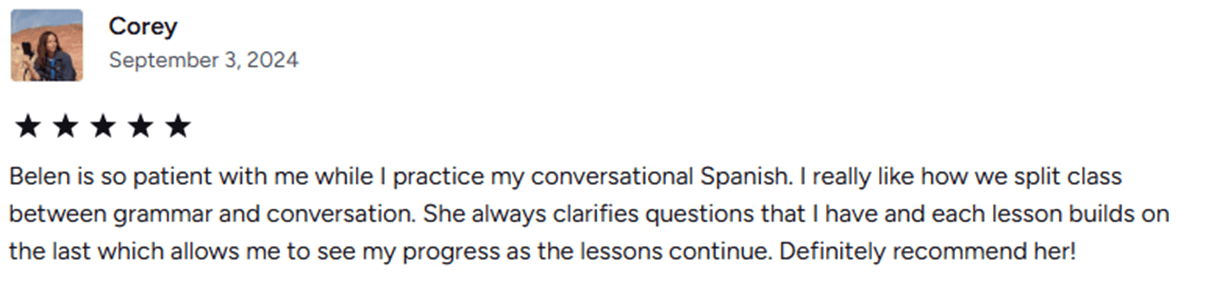 Review from Corey - 5 stars